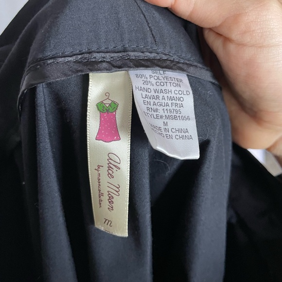 Alice Moon Black Essential Elegance Circle swing skirt size medium - Picture 4 of 5